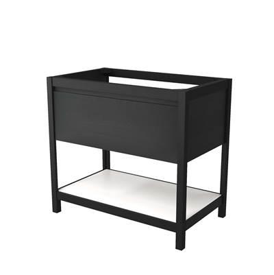 36'' Solace Vanity in Midnight Oak with Pearl Shelf by Native Trails
