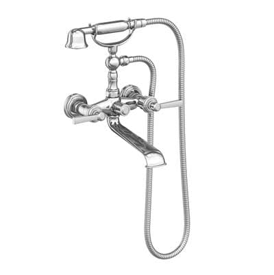 Newport Brass Wall Mount Miro Exposed Tub & Hand Shower Set - Polished Chrome by Newport Brass