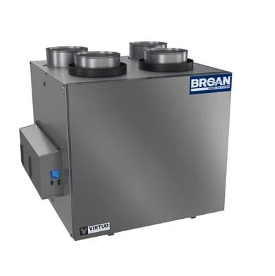 Broan Nutone AI Series 230 CFM Heat Recovery Ventilator (hrv) Top Port - Galvanized Steel by Broan Nutone