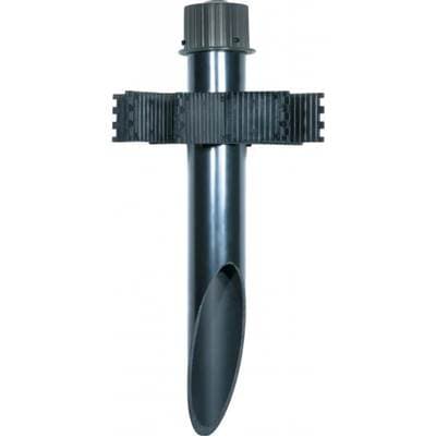 Nuvo 2'' Pvc Mount Post W/black Cap - Black by Nuvo