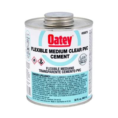 Oatey 32 Oz Pvc Flexible Clear Cement by Oatey