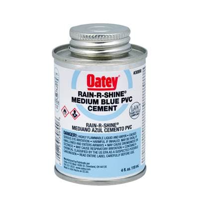 Oatey 4 Oz Pvc Rain-r-shine Blue Cement by Oatey