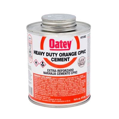 Oatey 16 Oz Cpvc Heavy Duty Orange Cement by Oatey