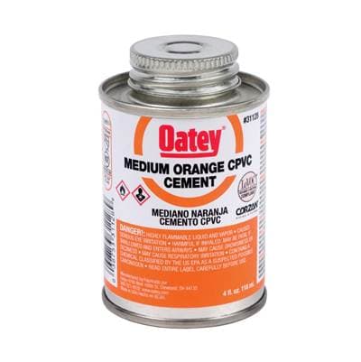 Oatey 4 Oz Cpvc Medium Orange Cement by Oatey