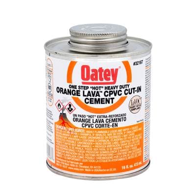 Oatey 16 Oz Cpvc Heavy Duty Orange Lava Cement by Oatey