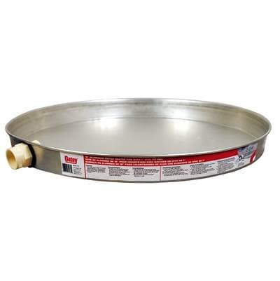 Oatey 18 In. Aluminum Water Heater Pan W/1 In. Cpvc Adapter by Oatey