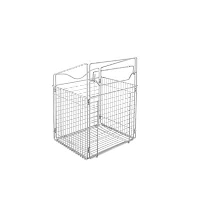 Rev-a-shelf Steel Tilt Out Hamper for Custom Closet Systems - Chrome by Rev-A-Shelf