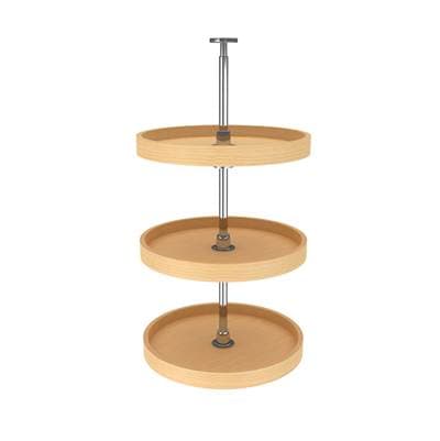 Rev-a-shelf Banded Wood Full Circle 3-Shelf Lazy Susans for 38'' H Corner Wall Cabinets - Natural... by Rev-A-Shelf