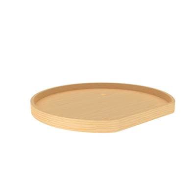 Rev-a-shelf Banded Wood D-shape Lazy Susan Shelf for Corner Base Cabinets W/swivel Bearing -... by Rev-A-Shelf