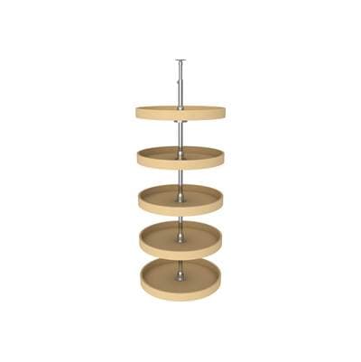 Rev-a-shelf Polymer Full-circle 5-Shelf Lazy Susans for 52'' H Pantry Cabinets - Brown by Rev-A-Shelf