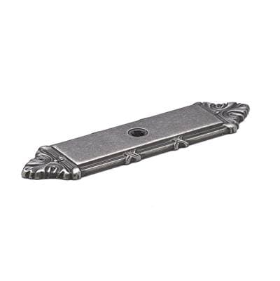 Richelieu America Traditional Metal Backplate for Knob - 8290 - Pewter by Richelieu America