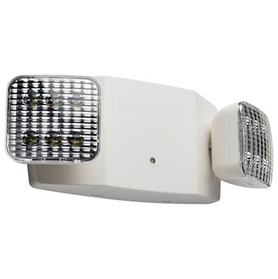 Satco Emergency Light, 90min Ni-cad Backup, 120/277V, Dual Head, Universal Mounting, Remote... by Satco