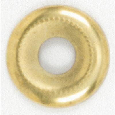 Satco 1 1/8 Beaded Brass Plated Washer by Satco