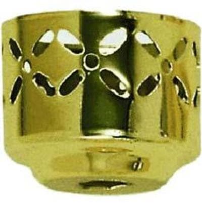 Satco 1 5/8 Brass Finish Perforated Hld - Vacuum Brass by Satco