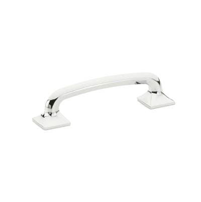 Schaub and Company Pull, Square Bases, Polished Chrome, 4'' Cc by Schaub And Company