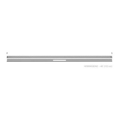 Schluter Kerdi-Line-Vario 4' D13-Herringbone Tssg - Stone Grey | Stone Grey by Schluter