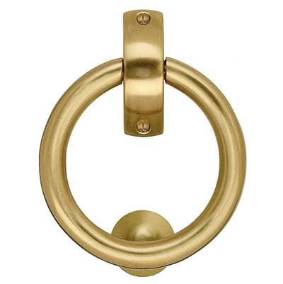 Smedbo Finnish Ring Knocker, Br Brass - Brushed Brass by Smedbo