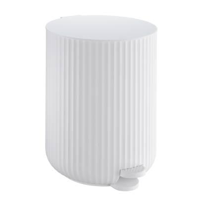 Pedal Bin, 1 Gal Soft Close- White Polyresin by Smedbo