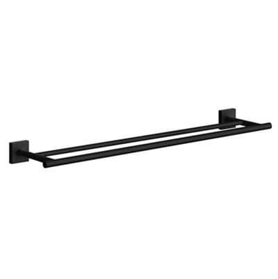 Smedbo Double Towel Bar - Matte Black by Smedbo