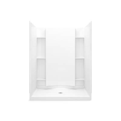 Accord 60-1/4'' x 36'' x 75-3/4'' shower stall with Aging in Place backerboards