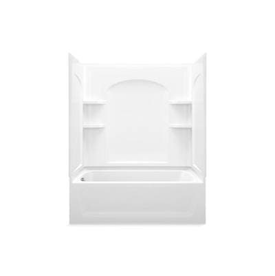 Sterling Plumbing Ensemblee 60-1/4'' X 32'' Curve Bath/shower with Left-hand Drain - White by Sterling Plumbing