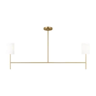 Visual Comfort Studio Collection Key Medium Linear Chandelier - Burnished Brass by Visual Comfort Studio Collection