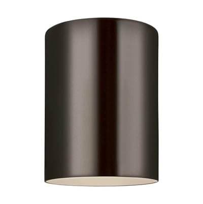 Visual Comfort Studio Collection Cylinder 5'' Flush Mount in Bronze Bulb(s) Included by Visual Comfort Studio Collection