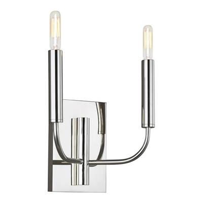 Brianna Double Sconce Polished Nickel