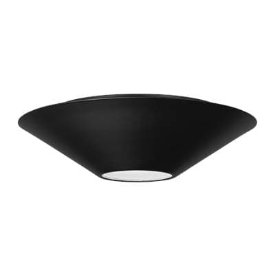 Visual Comfort Studio Collection Echo Medium Flush Mount Midnight Black Bulbs Inc by Visual Comfort Studio Collection