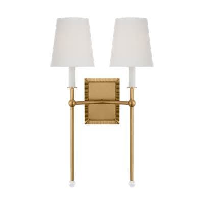 Visual Comfort Studio Collection Baxley Double Sconce - Burnished Brass by Visual Comfort Studio Collection