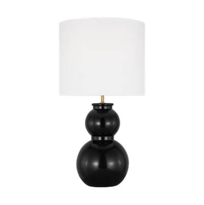 Visual Comfort Studio Collection Buckley Medium Table Lamp Gloss Black Bulbs Inc by Visual Comfort Studio Collection
