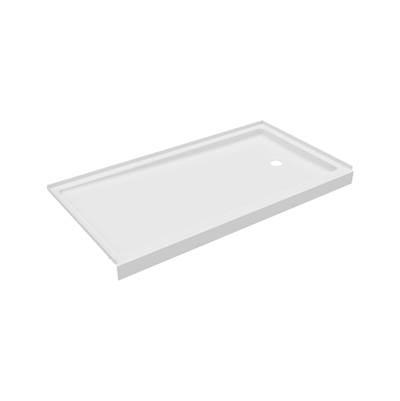 FR-3260RM 32 x 60 Veritek Alcove Shower Pan with Right Hand Drain in White by Swan
