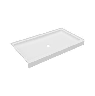 Swan R-3460 34 X 60 Veritek Alcove Shower Pan with Center Drain - White by Swan