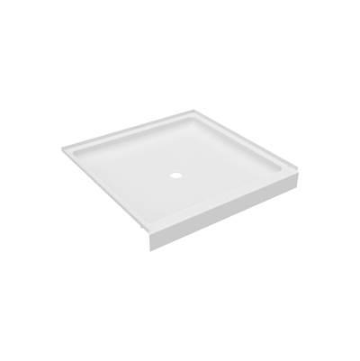 R-4242 42 x 42 Veritek Alcove Shower Pan with Center Drain in White by Swan