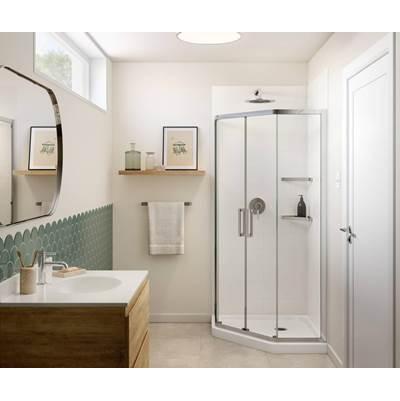 MSMK-7230-1 30 x 72 Swanstone Modern Subway Tile Glue up Bathtub and Shower Single Wall Panel in Coastal Sands by Swan