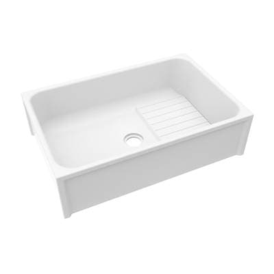Swan Ms-2436 24 X 36 Veritek Floor Mount Single Bowl Mop Service Sink in White