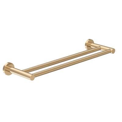 Dia 18 in. Double Towel Bar in Brushed Bronze
