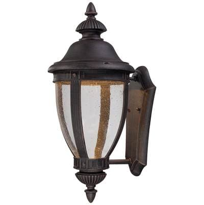 The Great Outdoors 1 Light Outdoor Led Wall Mount - Burnt Rust by The Great Outdoors