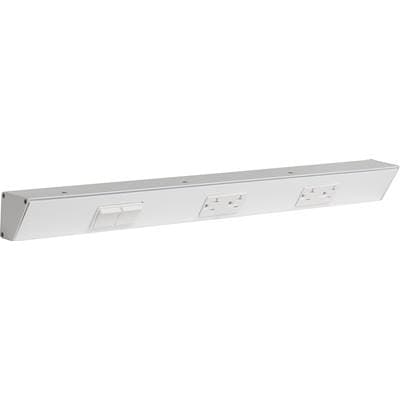 Task Lighting 24'' TR Switch Series Angle Power Strip, Left Switches, White Finish, White... by Task Lighting