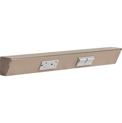 Task Lighting 18'' TR Switch Series Angle Power Strip, Right Switches, Satin Nickel Finish, Grey... by Task Lighting