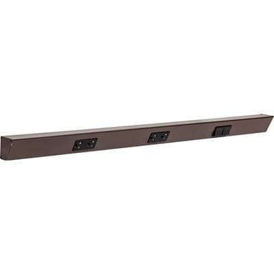 Task Lighting 36'' TR Switch Series Angle Power Strip, Right Switches, Bronze Finish, Black... by Task Lighting