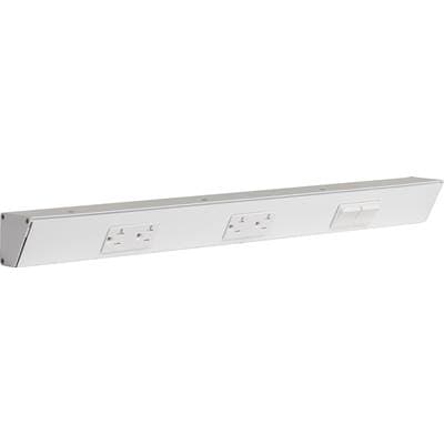 Task Lighting 24'' TR Switch Series Angle Power Strip, Right Switches, White Finish, White... by Task Lighting