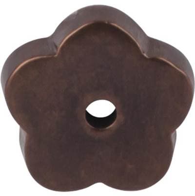 Top Knobs Aspen Flower Backplate 1 Inch - Mahogany Bronze by Top Knobs