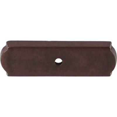 Aspen Rectangle Backplate 2 1/2 Inch Mahogany Bronze by Top Knobs