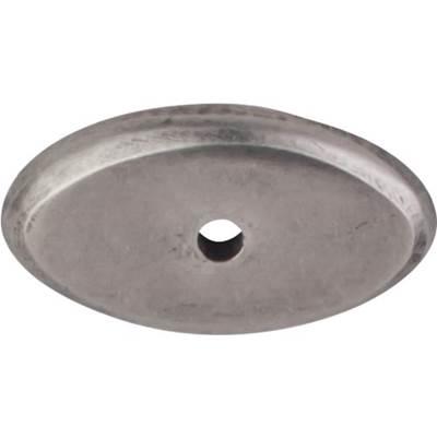 Aspen Oval Backplate 1 1/2 Inch Silicon Bronze Light by Top Knobs