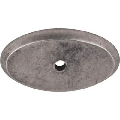 Aspen Oval Backplate 1 3/4 Inch Silicon Bronze Light by Top Knobs