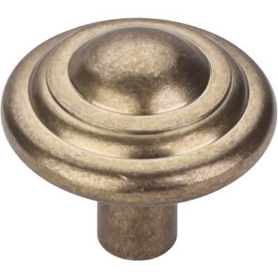 Aspen Button Knob 1 3/4 Inch Light Bronze by Top Knobs