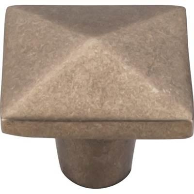 Aspen Square Knob 1 1/2 Inch Light Bronze