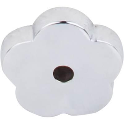 Aspen II Flower Backplate 1 Inch Polished Chrome by Top Knobs