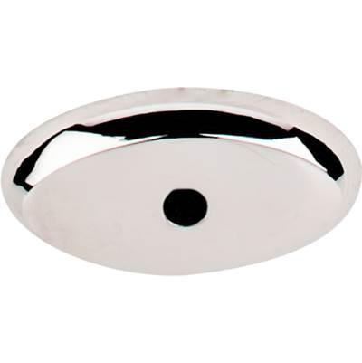 Aspen II Oval Backplate 1 1/2 Inch Polished Nickel by Top Knobs